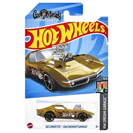 Hot Wheels Tekli Araba – Hw Dream Garage 68 Corvette – Gas Monkey Garage