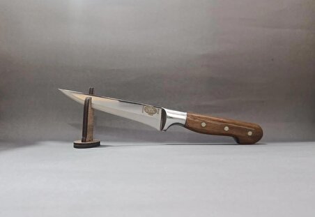 çınar bıçak t5 çubuk çelik ceviz kabza, önlüklü sıyırma bıçağı.