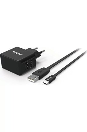 Philips Dlp2502c USB Hızlı Şarj Aleti Siyah