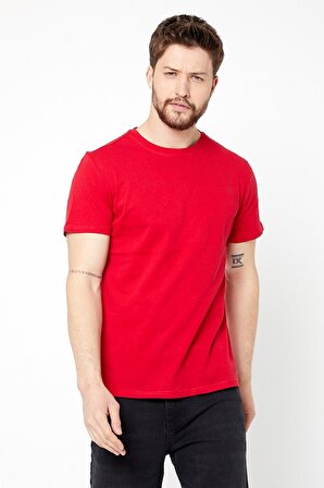 METALIC Erkek Çok Renkli T- Shirt Regular Fit Rahat Kesim Bisiklet Yaka 5'li Basic Tişört Paketi