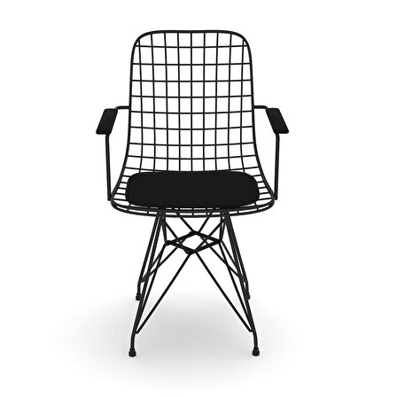 Knsz kafes tel sandalyesi 1 li mazlum syhsyh kolçaklı ofis cafe bahçe mutfak