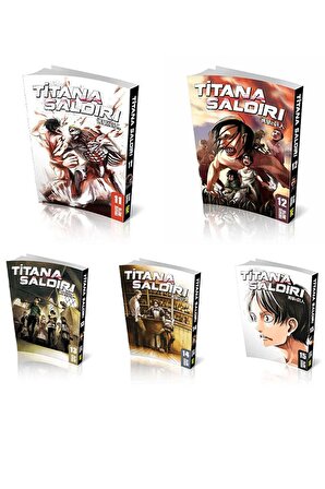 Titana Saldırı 11-15 Cilt Manga Seti (11-12-13-14-15)