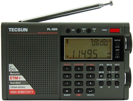 Tecsun Digital PL320  Dünya Bant Radyosu