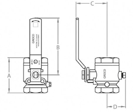 Groco küresel vana IBV-375