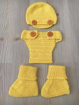 Bebek Kostümü Unisex Sarı