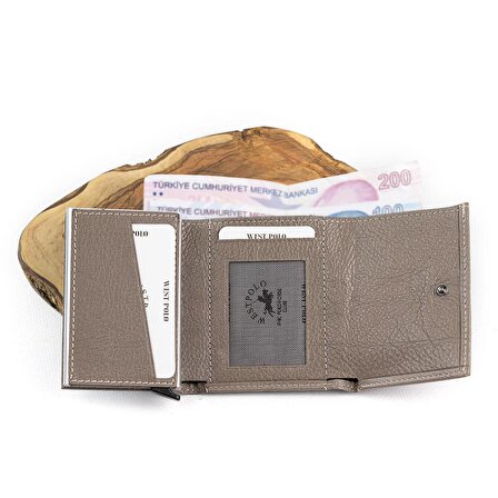 Westpolo Hakiki Deri İsme Özel Erkek Mekanizmalı Kartlık/Cüzdan (çakmak hediyeli)
