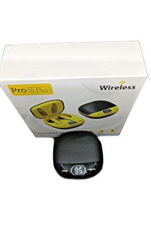 Anycast Pro6 Plus  Kablosuz LED Işıklı Oyuncu Bluetooth Kulaklık 5.0 Siyah