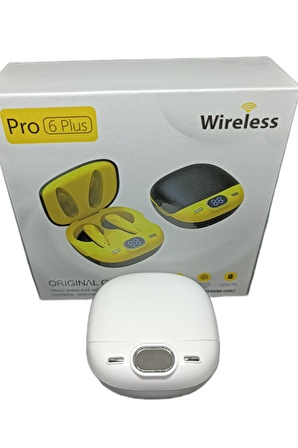 Anycast Pro6 Plus  Kablosuz LED Işıklı Oyuncu Bluetooth Kulaklık 5.0 Beyaz