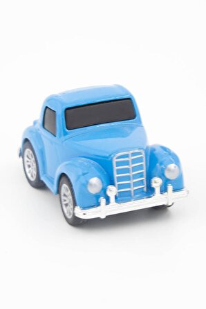 Nostaljik Metal Çek Bırak Araba Mini Mavi Otomobil