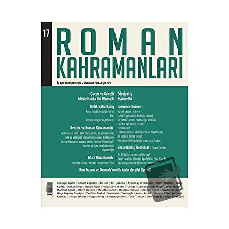 Roman Kahramanları Sayı: 17 Ocak Mart 2014 / Roman Kahramanları Dergisi
