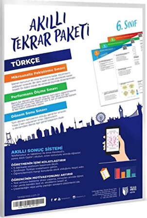 6. Sınıf Türkçe Akıllı Tekrar Paketi