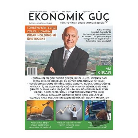 Ekonomik Güç Dergisi Sayı: 15 Temmuz-Eylül 2020