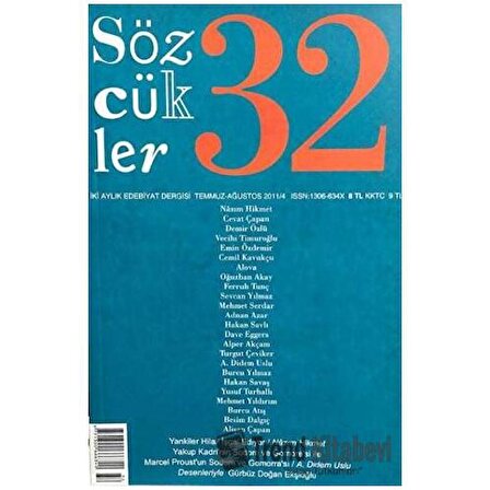 Sözcükler Dergisi Sayı: 32 Temmuz   Ağustos 2011