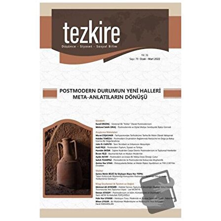 Tezkire Dergisi 79. Sayı Ocak   Mart 2022 / Tezkire Dergisi / Kolektif