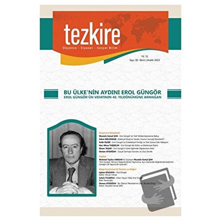 Tezkire 82. Sayı / Tezkire Dergisi / Kolektif