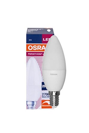 Osram 4,9W (40W) Dim Led Mum Ampul Sarı (3 Adet) Işığı Kısılabilir Lamba 2700K E14