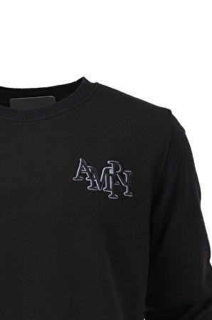 Erkek Mevsimlik Amr Premium Pamuklu Kumaş iki iplik Sweatshirt ikonik Model Regular Fit