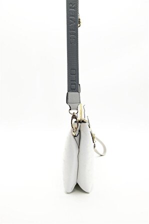 Silver  Polo Beyaz - A.gri NV1129 Kadın Çapraz Çanta