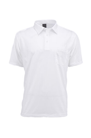 Oppland Erkek Gömlek Yaka Cepli Kısa Kollu Normal Kesim Tam Kalıp Premium Pamuklu Kumaş T-shirt