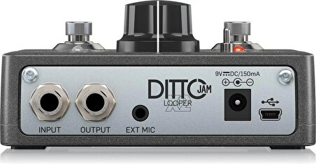 Tc Electronic Ditto Jam X2 Looper Duyarlı BeatSense Teknolojisi, Rec-Play/Rec-Dub Modları ve Sınırsız Overdub ile Sezgisel Looper Pedalı