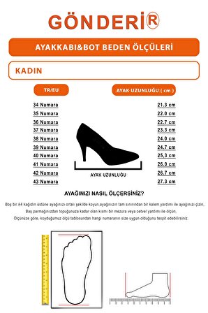 TABA ANTİK Gön Hakiki Deri Sivri Burun İnce Yüksek Topuklu Stiletto Kadın Ayakkabı 22354