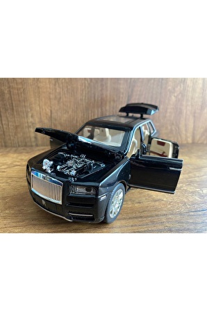 Rolls Royce Cullinan Model Araba Makam Arabası Rolls Royce Cullinan Siyah Diecast 1:24 Rolls Royce