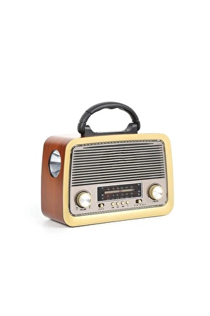 Eskitme 301 Nostalji Tasarımlı Bluetoothlu Nostalji Radyo Fm-sd Kart-aux NSTJ000002001