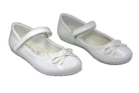 Eylül YA14 Kız Çocuk Babet Ayakkabı BEYAZ
