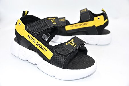 Vetta Sporty Erkek Çocuk Pylon Spor Sandalet SİYAH SARI