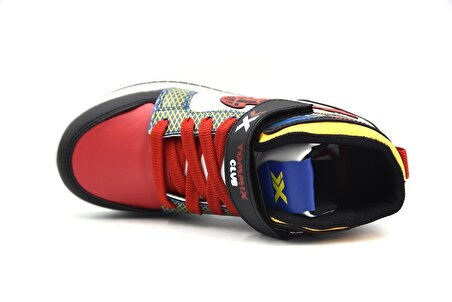 Prego Tommix Cırtlı Bağcıklı Termo Kaymaz Taban Bilekli Spor Ayakkabı BEYAZ KIRMIZI