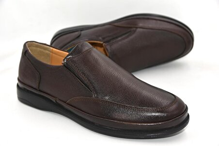 Prego (ersel) Hakiki Deri Mokosen İçi Jelli Comfort Erkek Günlük Ayakkabı KAHVE