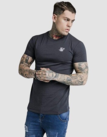 SikSilk Straight Hem Erkek Tişört Lacivert