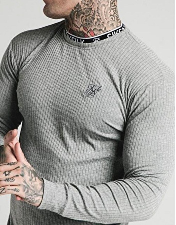 SikSilk Turtle Neck Banded Uzun Kollu Sweater