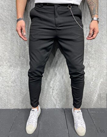 İtalyan Kesim Klasik Kumaş Pantolon Siyah
