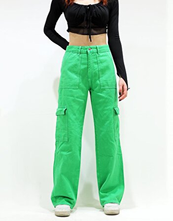 Nastygal Basic Kargo Pantolon Yeşil