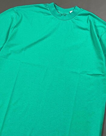 Oversize Koyu Yeşil Basic Tişört