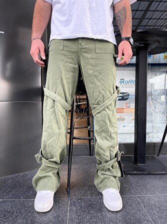 Premium Banded Galaxy Patch Baggy Pantolon