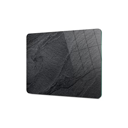 Decovetro Cam Kesme Tahtası Siyah Taş Desenli 20x30 Cm