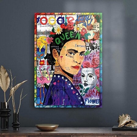 Decovetro Cam Tablo Pop Art Frida