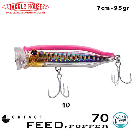 Tackle House Feed Popper 70 70mm 9.5gr No:10