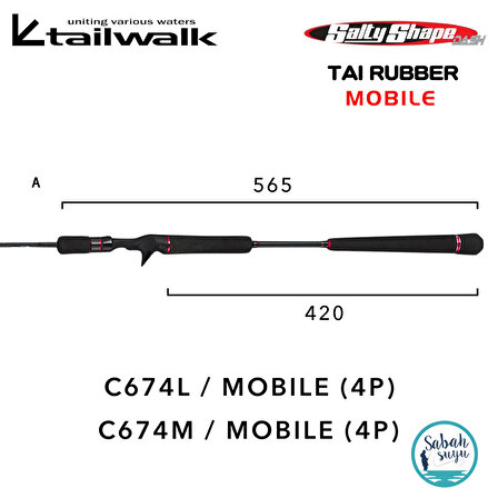 Tailwalk SSD Mobile C674L (4P) Tetikli Tai Rubber Kamış 2.00mt Max.90gr