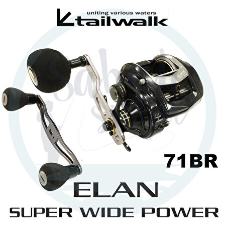 Tailwalk Elan Super Widepower 71BR Çıkrık/Baitcasting Jig Olta Makinesi (Sağ El)