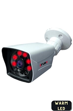 FURY 4 Kameralı 5mp Lensli 1080P 2mp Görüntü 6 Atom Gece Görüşlü FullHd Güvenlik Kamerası 5525A 320GB
