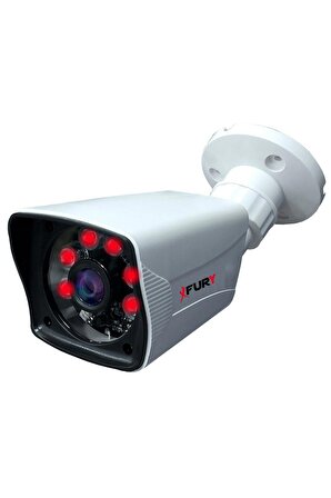 FURY 5 Kameralı 5mp Lensli 1080P 2mp Görüntü 6 Atom Gece Görüşlü FullHd Güvenlik Kamerası 5525A 500GB