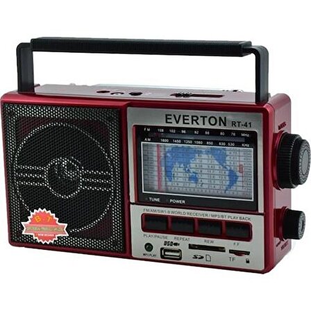 Nostalji Tasarımlı Müzik Çalar Everton Rt-41 Bluetooth-Usb-Sd-Fm