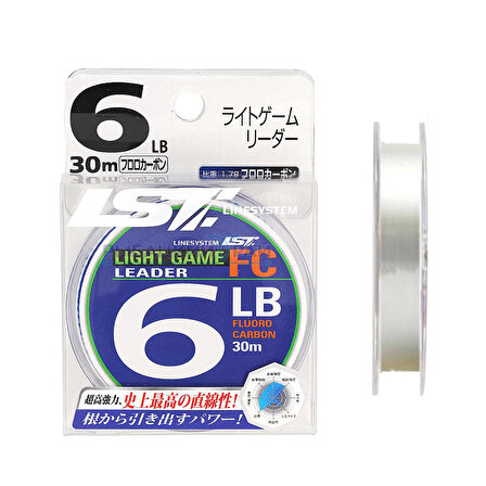 Linesystem Light Game Fluorocarbon Şok Lider Misina #1.5 0.20mm 6lb. 30mt.