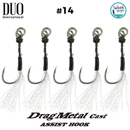 Duo DMC Tekli Asist İğne Beyaz Tüylü #14 (5 Adet)