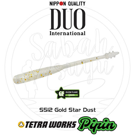Duo Tetra Works Pipin LRF Silikon 45mm. S512 Gold Stardust