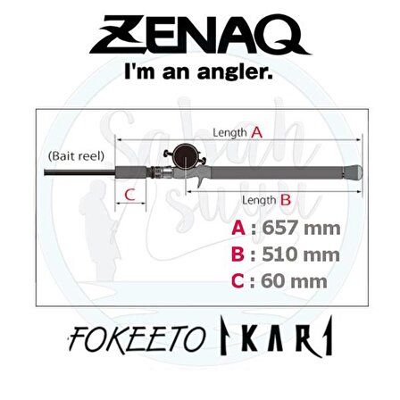 Zenaq Fokeeto FB64-5 İkari 193cm 210-280gr Tetikli Slow Jigging Kamış