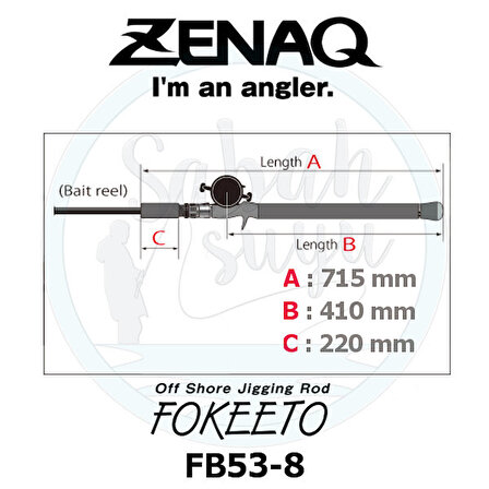 Zenaq Fokeeto FB53-8 160cm 300gr Tetikli Jigging Kamış